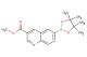 methyl 6-(4,4,5,5-tetramethyl-1,3,2-dioxaborolan-2-yl)quinoline-3-carboxylate