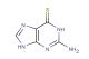 6-Thioguanine(Synonyms: Thioguanine; 2-Amino-6-purinethiol)