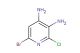 6-bromo-2-chloropyridine-3,4-diamine