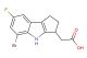 2-(5-bromo-7-fluoro-1,2,3,4-tetrahydrocyclopenta[b]indol-3-yl)acetic acid