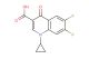 1-cyclopropyl-6,7-difluoro-4-oxo-1,4-dihydroquinoline-3-carboxylic acid