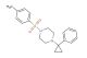 1-(4-methylbenzenesulfonyl)-4-(1-phenylcyclopropyl)piperazine