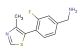 (3-fluoro-4-(4-methylthiazol-5-yl)phenyl)methanamine