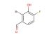 2-bromo-4-fluoro-3-hydroxybenzaldehyde