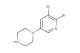 1-(5,6-dibromopyridin-3-yl)piperazine