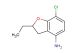 7-chloro-2-ethyl-2,3-dihydrobenzofuran-4-amine