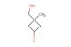 3-(hydroxymethyl)-3-methylcyclobutan-1-one
