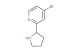 4-bromo-2-(pyrrolidin-2-yl)pyridine