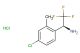 (1S)-1-(4-chloro-2-methylphenyl)-2,2,2-trifluoroethan-1-amine hydrochloride