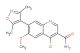 4-chloro-7-(dimethyl-1,2-oxazol-4-yl)-6-methoxyquinoline-3-carboxamide