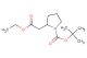 tert-butyl 2-(2-ethoxy-2-oxoethyl)pyrrolidine-1-carboxylate