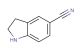 2,3-dihydro-1H-indole-5-carbonitrile