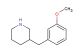 3-[(3-methoxyphenyl)methyl]piperidine