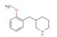 3-[(2-methoxyphenyl)methyl]piperidine