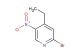 2-bromo-4-ethyl-5-nitropyridine