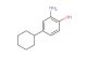 2-amino-4-cyclohexylphenol
