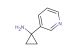 1-(pyridin-3-yl)cyclopropan-1-amine