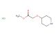 methyl 2-(piperidin-4-yloxy)acetate hydrochloride