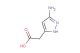2-(3-amino-1H-pyrazol-5-yl)acetic acid