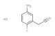 2-(5-amino-2-fluorophenyl)acetonitrile hydrochloride