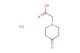 2-(4-oxopiperidin-1-yl)acetic acid hydrochloride