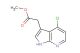 (4-chloro-1H-pyrrolo[2,3-b]pyridin-3-yl)-acetic acid methyl ester