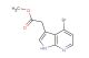 (4-bromo-1H-pyrrolo[2,3-b]pyridin-3-yl)-acetic acid methyl ester