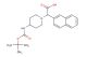 2-(4-((tert-butoxycarbonyl)amino)piperidin-1-yl)-2-(naphthalen-2-yl)acetic acid