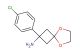 2-(4-chlorophenyl)-5,8-dioxaspiro[3.4]octan-2-amine