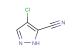 4-chloro-1H-pyrazole-5-carbonitrile