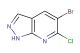 5-bromo-6-chloro-1H-pyrazolo[3,4-b]pyridine