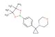 4-(1-(4-(4,4,5,5-tetramethyl-1,3,2-dioxaborolan-2-yl)phenyl)cyclopropyl)morpholine