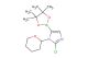 2-chloro-1-(oxan-2-yl)-5-(tetramethyl-1,3,2-dioxaborolan-2-yl)-1H-imidazole