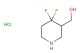 (4,4-difluoropiperidin-3-yl)methanol hydrochloride