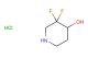 3,3-difluoropiperidin-4-ol hydrochloride