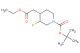 tert-butyl 4-(2-ethoxy-2-oxoethyl)-3-fluoropiperidine-1-carboxylate