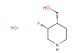 ((3R,4S)-3-fluoropiperidin-4-yl)methanol hydrochloride