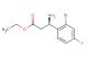 (R)-ethyl 3-amino-3-(2-bromo-4-fluorophenyl)propanoate
