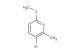 5-bromo-6-methyl-2-methylthiopyridine