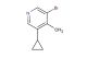 5-bromo-3-cyclopropyl-4-methylpyridine