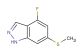4-fluoro-6-(methylthio)-1H-indazole