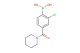 (2-chloro-4-(piperidine-1-carbonyl)phenyl)boronic acid