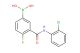 4-fluoro-3-(2-chloro-phenylcarbamoyl)phenylboronic acid