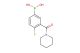 4-fluoro-3-(piperidine-1-carbonyl)phenylboronic acid