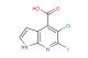 5-chloro-6-iodo-1H-pyrrolo[2,3-b]pyridine-4-carboxylic acid