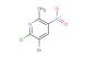 3-bromo-2-chloro-6-methyl-5-nitropyridine