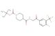 tert-butyl 4-(2-(4-fluoro-3-(trifluoromethyl)phenyl)-2-oxoethylcarbamoyl)piperidine-1-carboxylate