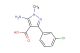 5-amino-3-(3-chlorophenyl)-1-methyl-1H-pyrazole-4-carboxylic acid