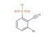 3-bromo-2-cyanobenzene-1-sulfonyl chloride