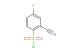 2-cyano-4-fluorobenzene-1-sulfonyl chloride